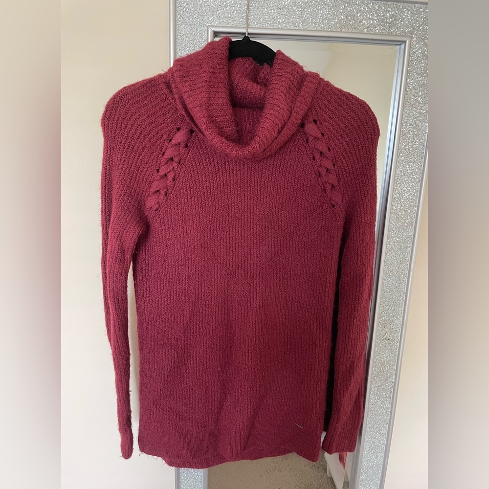 Burgundy Hollister sweater. Size XS